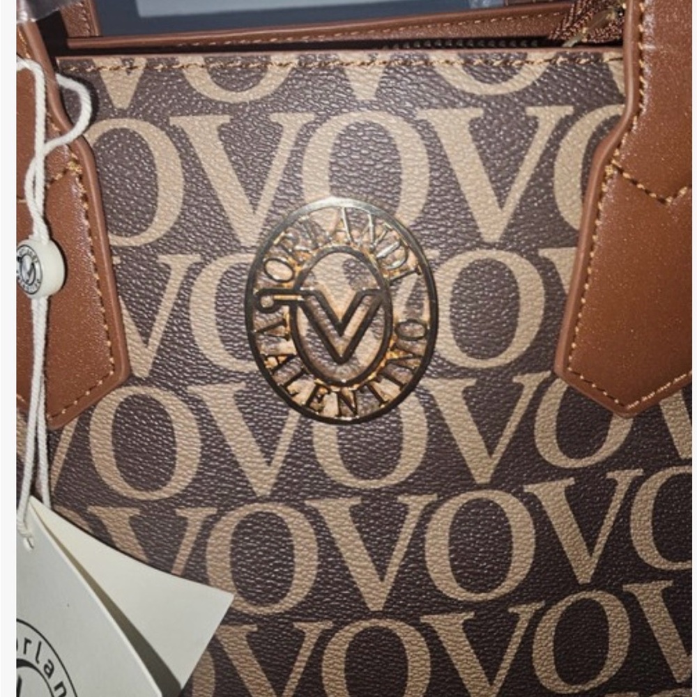 Valentino Orlandi Vovo Handbag Crossbody Brown Signature Extra Woven NWT - Picture 3 of 6
